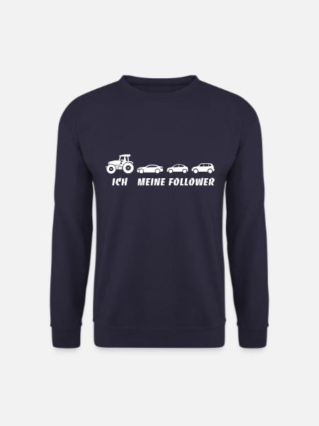 Ich und meine Follower - Traktor - Stau - Unisex Pullover - Navy