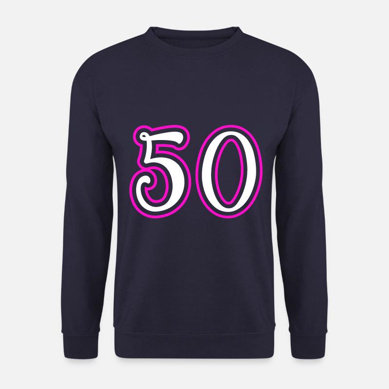 50 Zahl nummer - Unisex Pullover - Navy