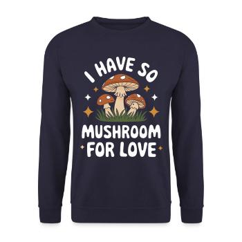 Mushroom Mushrooms Funghi Mushroom - Unisex Sweatshirt - navy - Front - Alina (178cm) & Michal (187cm)