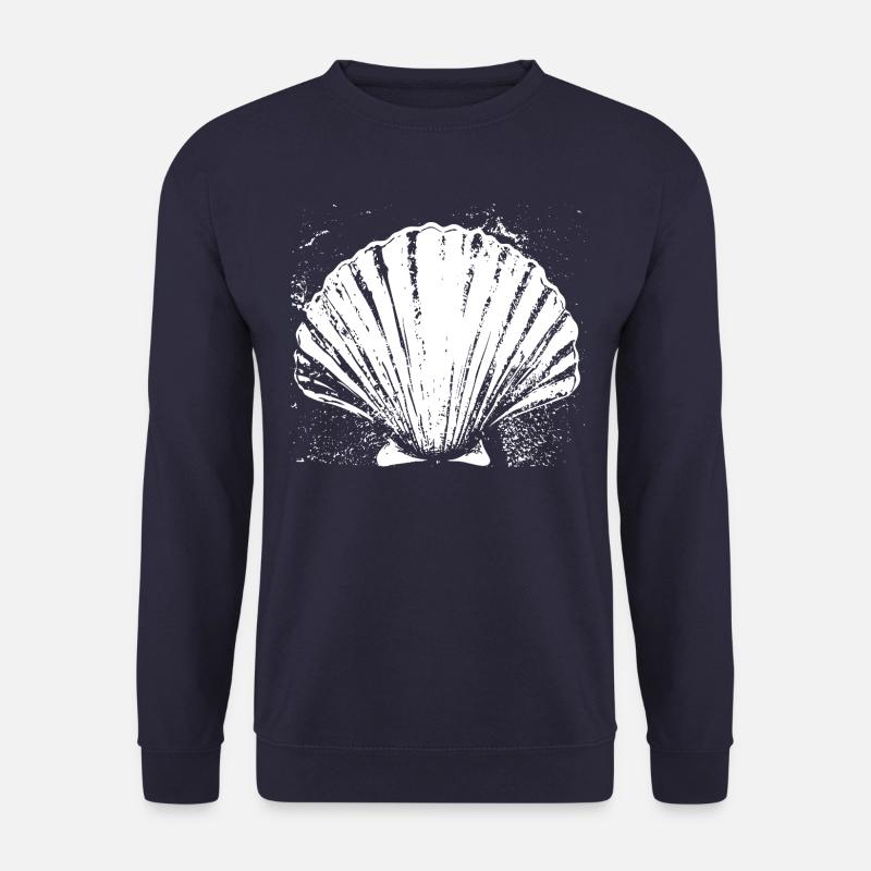 Camino - Scallop - Pilgrimage - Santiago - Unisex Sweatshirt - navy