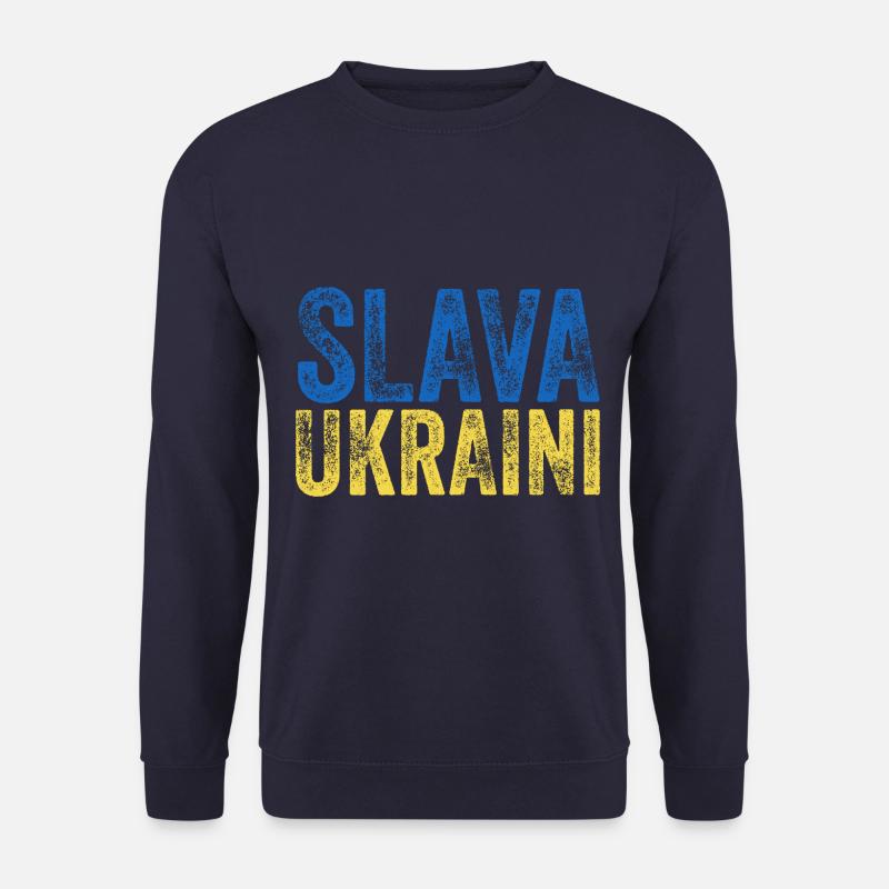 Slava Ukraini - Unisex Pullover - Navy