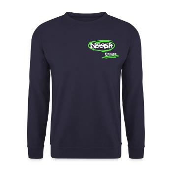 DIGGER DRIVER 1 - Unisex Pullover - Navy - Vorne - Alina (178cm) & Michal (187cm)