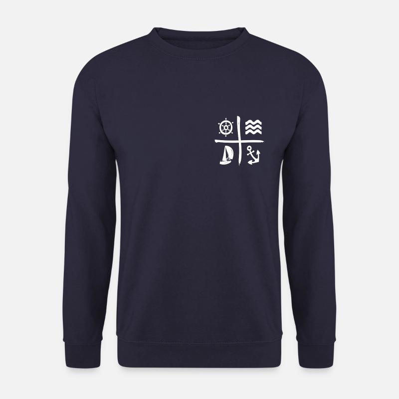Segelkompass Motiv - Unisex Pullover - Navy