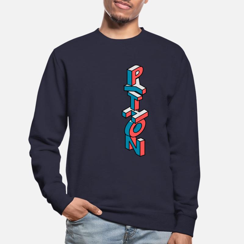 Programmer Python en 3D isométrique Sweat-shirt Unisexe