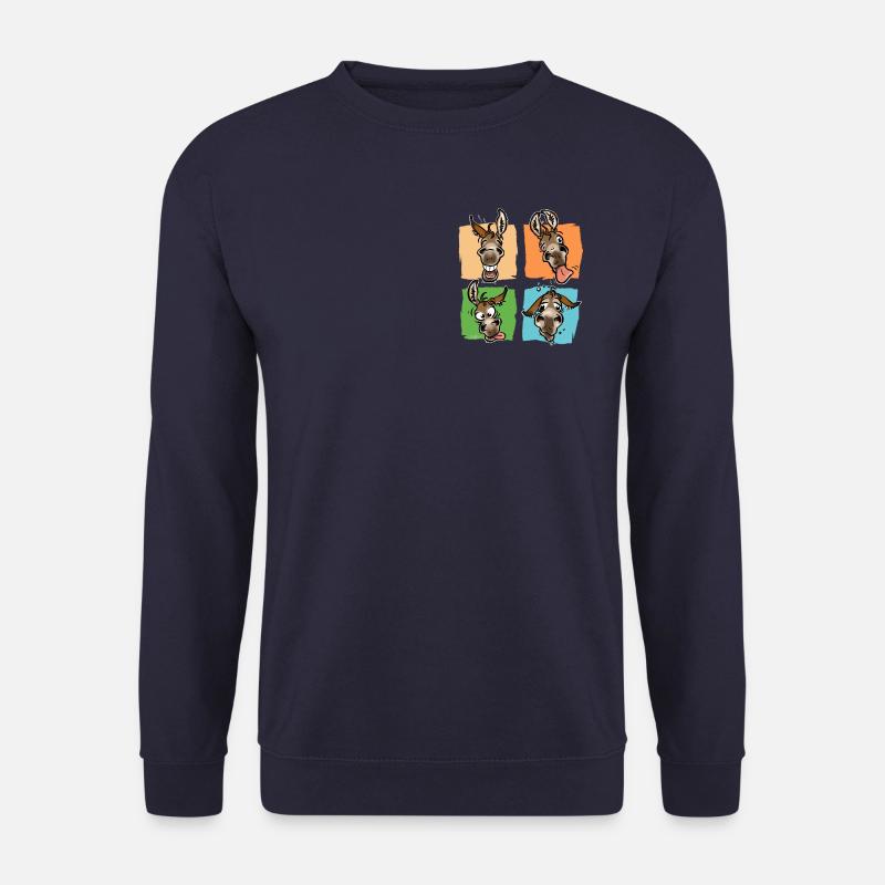Eselposaunen (für dunkle Textilien) - Unisex Pullover - Navy