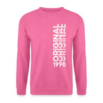 33. Geburtstag Mann Frau Original Jahrgang 1990 - Unisex Pullover - Pink - Vorne