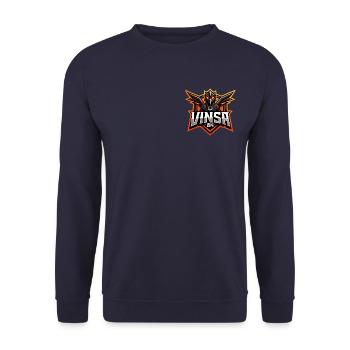 Red Eagle logo only - Unisex Sweatshirt - navy - Front - Alina (178cm) & Michal (187cm)