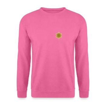 Hexagramm Stern gold - Unisex Pullover - Pink - Vorne