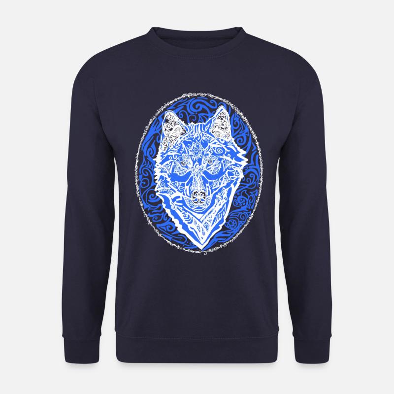 Wolf - Unisex Pullover - Navy