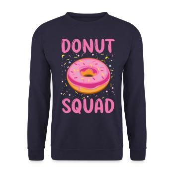 Escouade Donut - Sweat-shirt Unisexe - marine - Devant - Alina (178cm) & Michal (187cm)