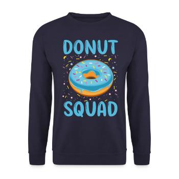 Escouade Donut - Sweat-shirt Unisexe - marine - Devant - Alina (178cm) & Michal (187cm)