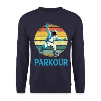 Parkour - Sweat-shirt Unisexe - marine - Devant - Alina (178cm) & Michal (187cm)