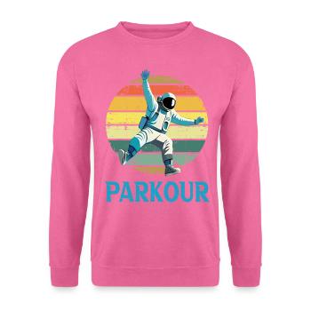 Parkour - Sweat-shirt Unisexe - rose - Devant