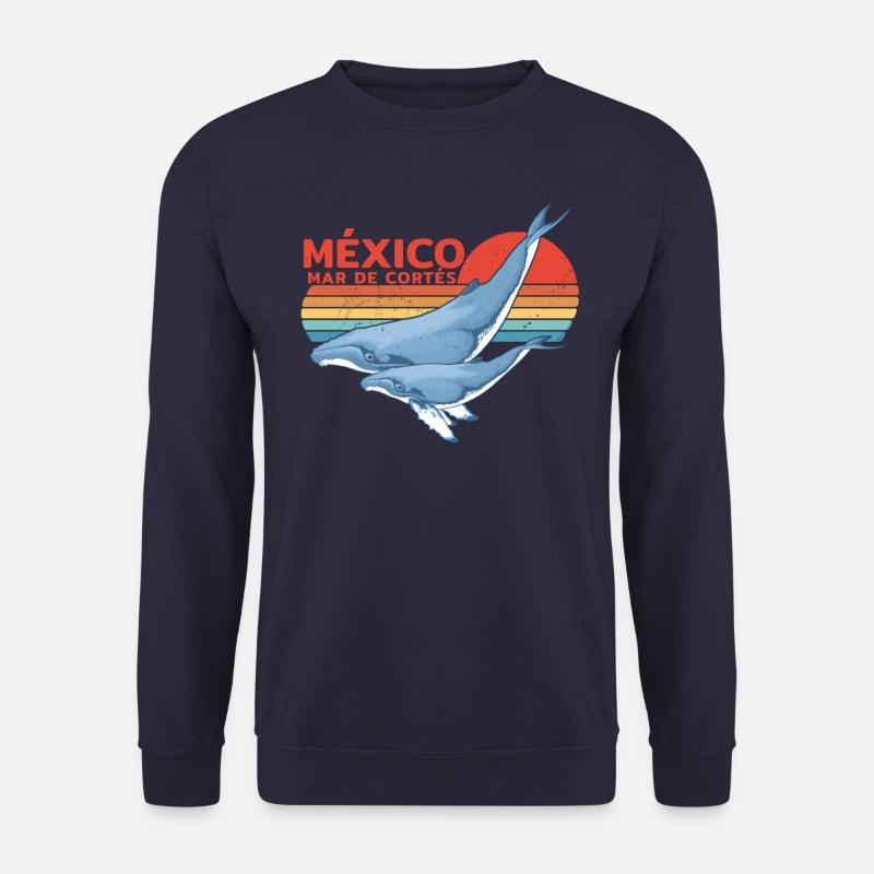 Buckelwale Mexiko - Unisex Pullover - Navy