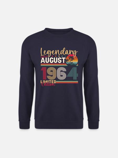 59. Geburtstag Mann Original August Jahrgang 1964 - Unisex Pullover - Navy