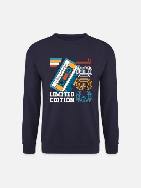 60. Geburtstag November Jahrgang 1963 Kassette - Unisex Pullover - Navy