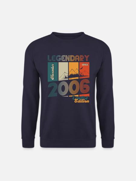 17. Geburtstag Legendär November Jahrgang 2006 - Unisex Pullover - Navy