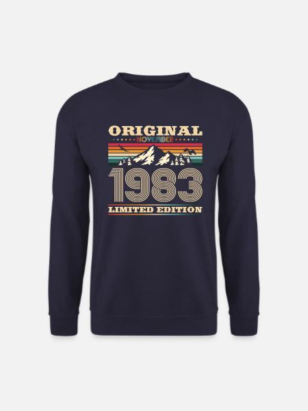 40. Geburtstag Original November Jahrgang 1983 - Unisex Pullover - Navy