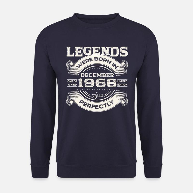 55. Geburtstag Original Dezember Jahrgang 1968 - Unisex Pullover - Navy