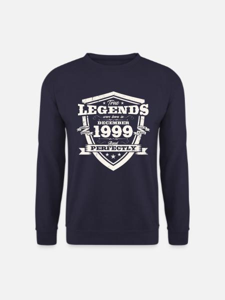 Dezember Jahrgang 1999 24. Geburtstag Legende - Unisex Pullover - Navy
