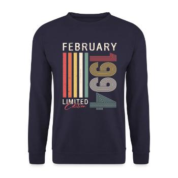 30. Geburtstag Original Februar Jahrgang 1994 - Unisex Pullover - Navy - Vorne - Alina (178cm) & Michal (187cm)