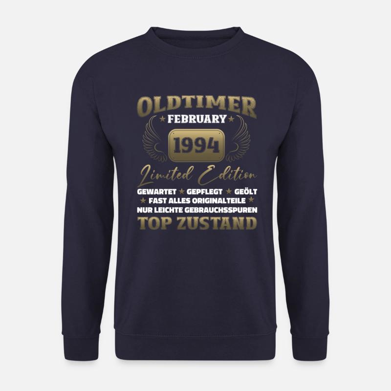 30. Geburtstag Oldtimer Februar Jahrgang 1994 - Unisex Pullover - Navy