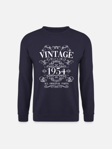 70th Birthday Vintage Vintage 1954 - Unisex Sweatshirt - navy
