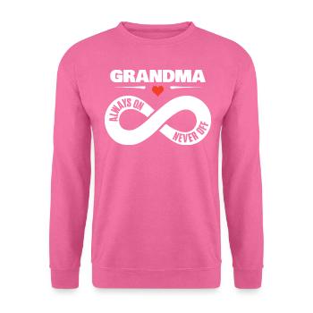 Grand-mère Toujours allumée Jamais hors de la famille Mamie Amour - Sweat-shirt Unisexe - rose - Devant