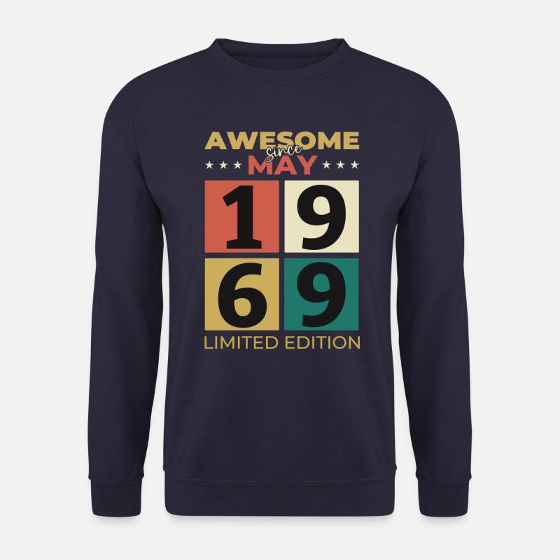 55. Geburtstag Mann Original Mai Jahrgang 1969 - Unisex Pullover - Navy