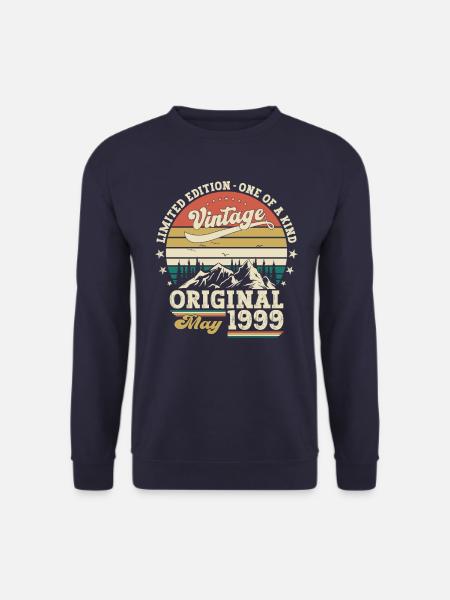 Geburtstag 1999 Mai 1999 Vintage 1999 Legende 99 - Unisex Pullover - Navy