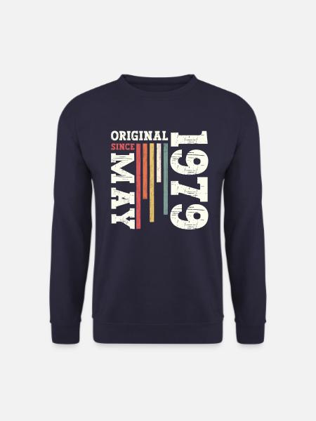 Original Mai 1979 Jahrgang 1979 Geburtstag 1979 - Unisex Pullover - Navy