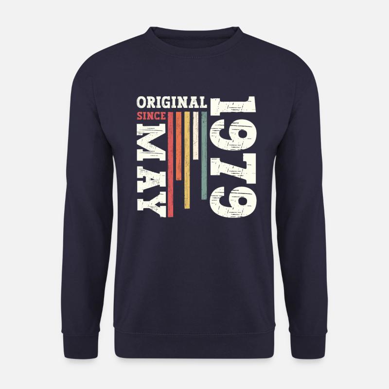 Original Mai 1979 Jahrgang 1979 Geburtstag 1979 - Unisex Pullover - Navy