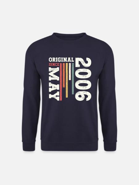 Original Mai 2006 Jahrgang 2006 Geburtstag 2006 - Unisex Pullover - Navy