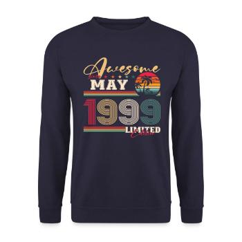 Original 1999 Millésime 1999 25e anniversaire 1999 - Sweat-shirt Unisexe - marine - Devant - Alina (178cm) & Michal (187cm)