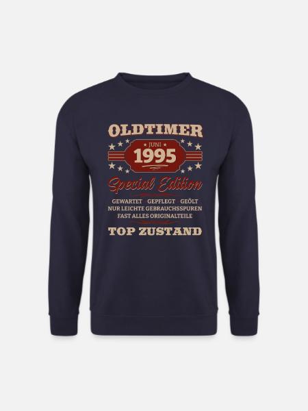 Oldtimer Juni 1995 Jahrgang 1995 29. Geburtstag 95 - Unisex Pullover - Navy
