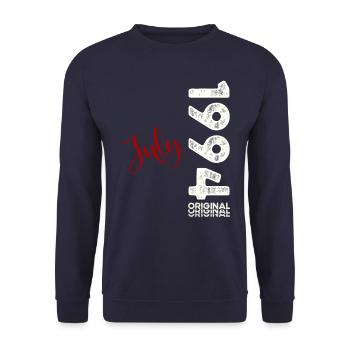 30th Birthday Original July 1994 Vintage 1994 - Unisex Sweatshirt - navy - Front - Alina (178cm) & Michal (187cm)