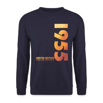70. Geburtstag Legendär Juni 1955 Jahrgang 1955 - Unisex Pullover - Navy - Vorne - Alina (178cm) & Michal (187cm)