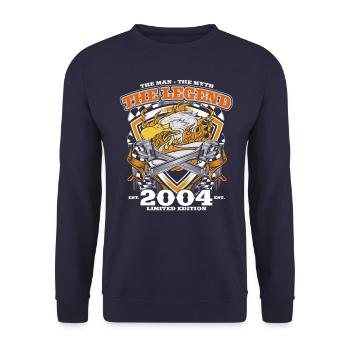 20th Birthday Original Vintage 2004 Artisan - Unisex Sweatshirt - navy - Front - Alina (178cm) & Michal (187cm)