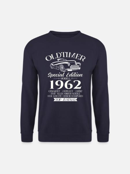 Oldtimer 1962 Jahrgang 1962 62. Geburtstag 1962 - Unisex Pullover - Navy