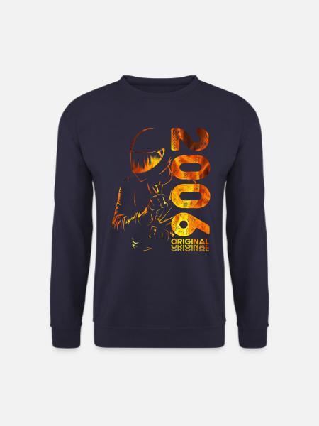 18. Geburtstag Jahrgang 2006 Motorradfahrer Biker - Unisex Pullover - Navy