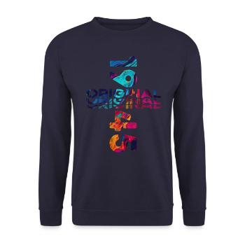 80th Birthday Year 1945 Vintage 1945 Original - Unisex Sweatshirt - navy - Front - Alina (178cm) & Michal (187cm)