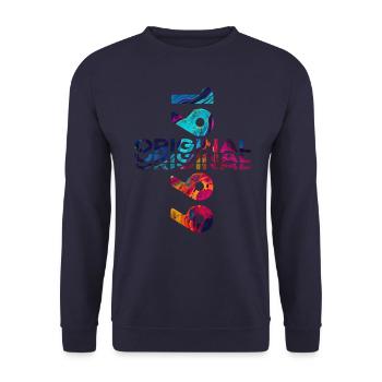 25th Birthday Year 1999 Vintage 1999 Original - Unisex Sweatshirt - navy - Front - Alina (178cm) & Michal (187cm)