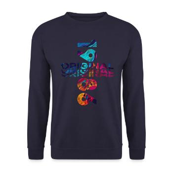 38th Birthday Year 1986 Vintage 1986 Original - Unisex Sweatshirt - navy - Front - Alina (178cm) & Michal (187cm)