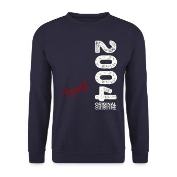 20ème Anniversaire Original Août 2004 Millésime 2004 - Sweat-shirt Unisexe - marine - Devant - Alina (178cm) & Michal (187cm)