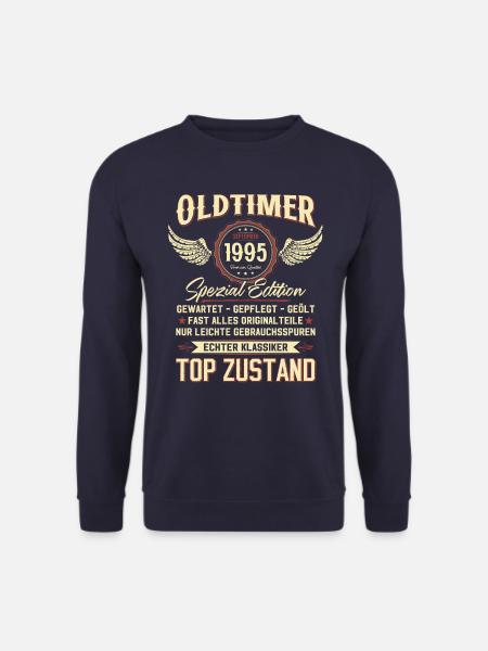30. Geburtstag September Oldtimer 1995 Jahrgang - Unisex Pullover - Navy