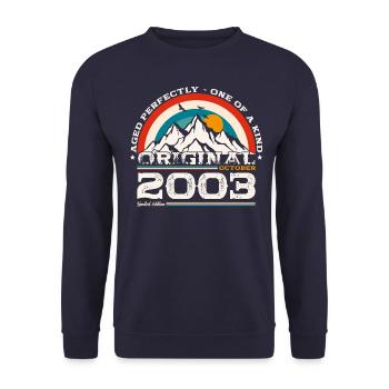 21e anniversaire Original Legend 2003 03 octobre - Sweat-shirt Unisexe - marine - Devant - Alina (178cm) & Michal (187cm)
