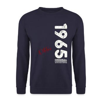 59. Geburtstag Legende Oktober 1965 Jahrgang 65 - Unisex Pullover - Navy - Vorne - Alina (178cm) & Michal (187cm)