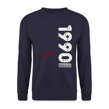 34th Birthday Legend October 1990 Volume 90 - Unisex Sweatshirt - navy - Front - Alina (178cm) & Michal (187cm)
