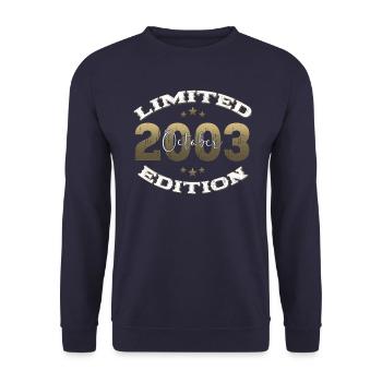 21e anniversaire Original Legend 2003 03 octobre - Sweat-shirt Unisexe - marine - Devant - Alina (178cm) & Michal (187cm)