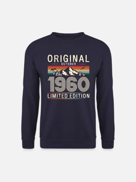 65e anniversaire Original octobre 1960 Volume 60 - Sweat-shirt Unisexe - marine